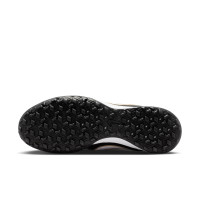 Nike Tiempo Ligera Pro Turf Voetbalschoenen (TF) Zwart Wit Goud