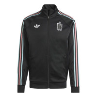 adidas België Originals Trainingsjack Zwart Lichtblauw Roze