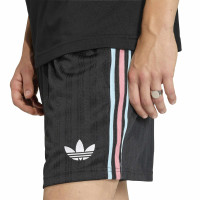 adidas Belgique Originals Short Noir Bleu Clair Rose