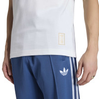 adidas Italie Originals T-Shirt Blanc Bleu