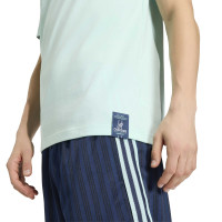 adidas Duitsland Originals T-Shirt Lichtblauw Donkerblauw Wit