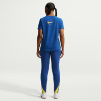Pantalon d'entraînement Nike FC Barcelona Strike 2025-2026 pour femmes, bleu foncé, jaune vif