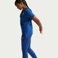 Pantalon d'entraînement Nike FC Barcelona Strike 2025-2026 pour femmes, bleu foncé, jaune vif