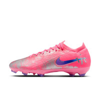 Nike Zoom Mercurial Vapor 16 Vinicius Júnior Pro Gras Voetbalschoenen (FG) Felroze Paars Zilver
