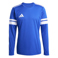 adidas Squadra 25 Voetbalshirt Lange Mouwen Blauw Wit