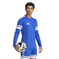 adidas Squadra 25 Voetbalshirt Lange Mouwen Blauw Wit