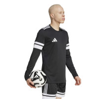 adidas Squadra 25 Voetbalshirt Lange Mouwen Zwart Wit