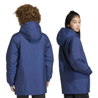 adidas Entrada 26 Stadium Jas Kids Donkerblauw Wit