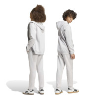 Survêtement à capuche adidas Entrada 26 pour Enfants, gris et blanc
