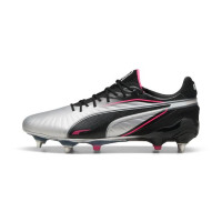 PUMA King Ultimate Crampons Vissés (SG) Argenté Noir Rose
