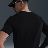 Chemise d'entraînement Nike Miler Breathe noir et argenté