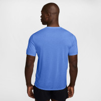 Nike Miler Breathe Trainingsshirt Blauw Zilver