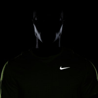 Nike Miler Breathe Trainingsshirt Felgroen Zilver