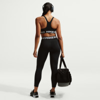 Nike Pro Sportbeha Dames Zwart Wit Zilver