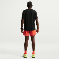 Nike Miler UV Trainingsshirt Zwart Zilver