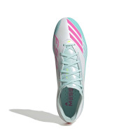 adidas F50 Messi Pro Gras Voetbalschoenen (FG) Wit Turquoise Roze