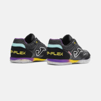 Joma Top Flex Chaussures de Foot en Salle (IN) Noir Jaune Mauve