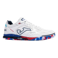 Joma Top Flex Rebound Zaalvoetbalschoenen (IN) Blanc Bleu Rouge Bleu Vif