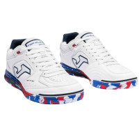 Joma Top Flex Rebound Zaalvoetbalschoenen (IN) Blanc Bleu Rouge Bleu Vif