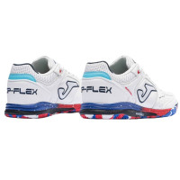 Joma Top Flex Rebound Zaalvoetbalschoenen (IN) Blanc Bleu Rouge Bleu Vif