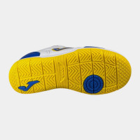 Joma Top Flex Zaalvoetbalschoenen (IN) Kids Wit Blauw Geel