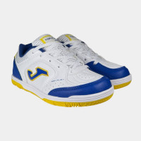Joma Top Flex Zaalvoetbalschoenen (IN) Kids Wit Blauw Geel