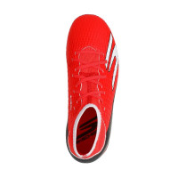Skechers SKX_2 High Academy Gazon Naturel Chaussures de Foot (FG) Enfants Rouge Noir Blanc