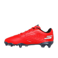 Skechers Razor 1.5 Gazon Naturel Chaussures de Foot (FG) Tout-Petits Rouge Noir Blanc