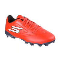 Skechers Razor 1.5 Gazon Naturel Chaussures de Foot (FG) Tout-Petits Rouge Noir Blanc