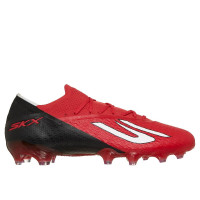Skechers SKX_2 Elite Gazon Naturel Chaussures de Foot (FG) Rouge Noir Blanc