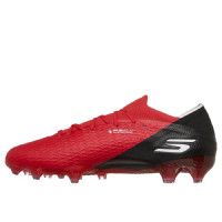 Skechers SKX_2 Elite Gazon Naturel Chaussures de Foot (FG) Rouge Noir Blanc