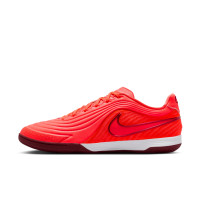 Nike Tiempo Reactgato Chaussures de Foot en Salle (IN) Rouge Vif Orange Bordeaux