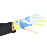 adidas Predator Match Fingersave Keepershandschoenen Lichtblauw Blauw Neongeel