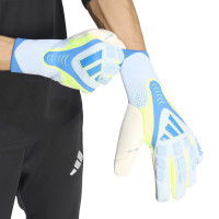 adidas Predator Pro PC Gants de Gardien de But Bleu Clair Bleu Néon Jaune