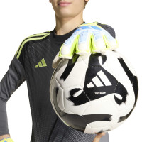 adidas Predator Match Fingersave Keepershandschoenen Kids Lichtblauw Blauw Neongeel