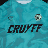 Cruyff Defense T-Shirt Kids Turquoise Zwart