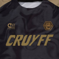 Cruyff Defense T-Shirt Kids Zwart Goud