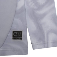Haut d'entraînement Cruyff Defense 1/4-Zip pour Enfants, gris clair, noir, bleu clair
