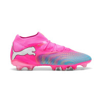 PUMA Future 9 Pro Gras / Kunstgras Voetbalschoenen (MG) Felroze Blauw Geel