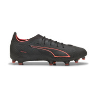 PUMA Ultra 6 Pro Gazon Naturel Artificiel Chaussures de Foot (MG) Noir Rouge