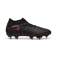 PUMA Future 9 Ultimate Crampons Vissés Chaussures de Foot (SG) Noir Rouge