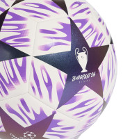adidas UEFA Champions League Club Final Ballon de Foot Taille 5 2025-2026 Blanc Mauve Bleu