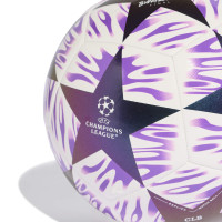 adidas UEFA Champions League Club Final Ballon de Foot Taille 5 2025-2026 Blanc Mauve Bleu