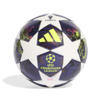 adidas UEFA Champions League Final Mini Ballon de Foot Taille 1 2025-2026 Mauve Blanc Jaune