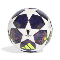 adidas UEFA Champions League Final Mini Ballon de Foot Taille 1 2025-2026 Mauve Blanc Jaune
