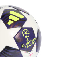 adidas UEFA Champions League Final Mini Ballon de Foot Taille 1 2025-2026 Mauve Blanc Jaune