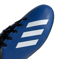 adidas X 19.4 Gras / Kunstgras Voetbalschoenen (FxG) Kids Blauw Wit Zwart