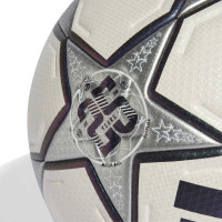 adidas UEFA Champions League Pro 25 Years Anniversary Ballon de Foot Taille 5 Blanc Argenté Bleu