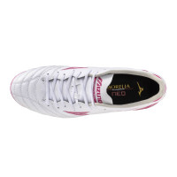 Mizuno Morelia Neo IV Pro Gazon Naturel Chaussures de Foot (FG) Blanc Rose