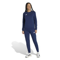adidas Entrada 26 Crew Sweater Joggingpak Dames Donkerblauw Wit